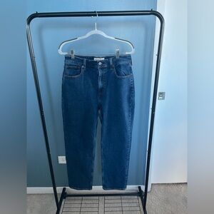 Abercrombie & Fitch Dark Blue Ultra High Rise Jeans